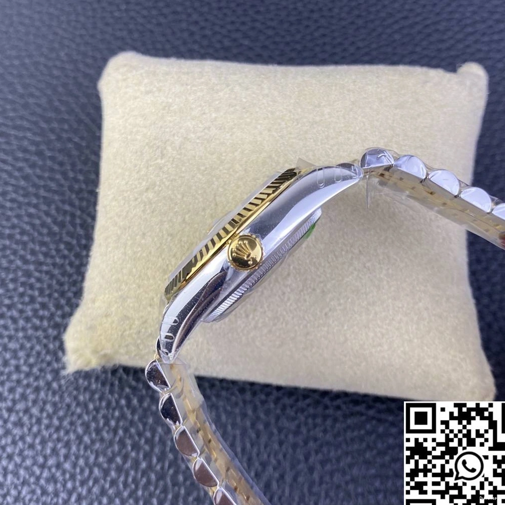 Rolex Motif Silver Dial M126233 Tone 36MM Datejust Diamond Hourmarker Factory Two VS 0410